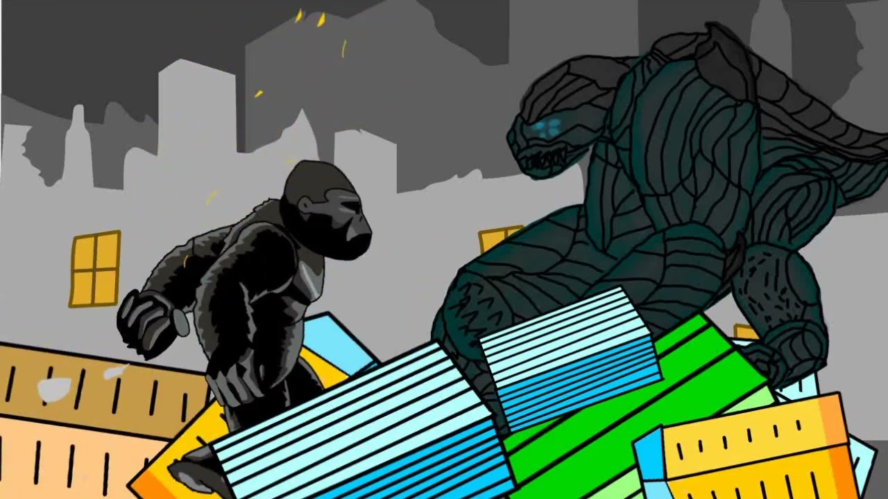 Leatherback Vs Kong Dc2 Animation Battle Youtube