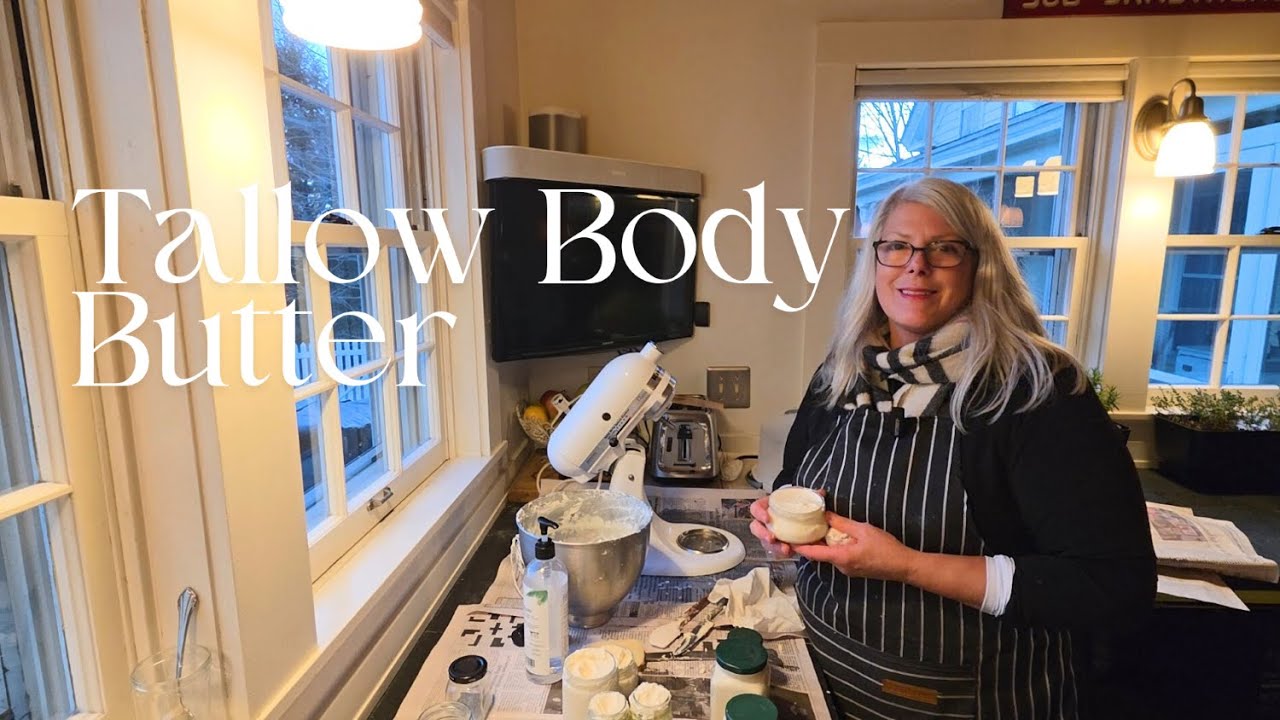 37 - Домашнее масло для тела из жира для сухой кожи зимой | Простой, натуральный уход за кожей