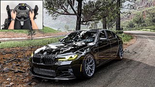 BMW M5 CS DRIFTING | Forza Horizon 5 | Steering Wheel Gameplay screenshot 5