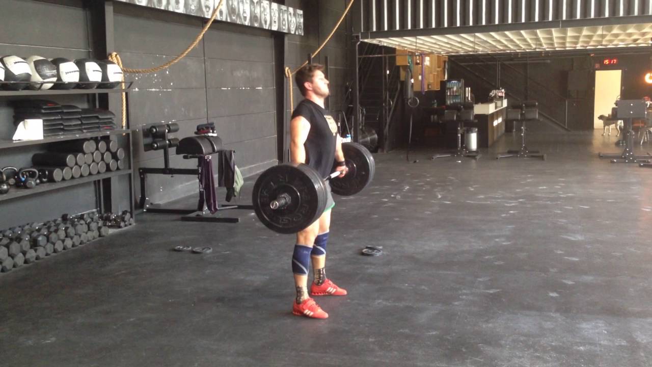 Hang snatch: 110 x 1 rep by Lukas Esslinger