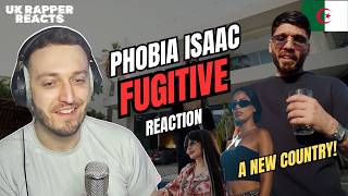 RAPPER REACTS to PHOBIA ISAAC - FUGITIVE 🇩🇿 | Algerian Rap Music Reaction
