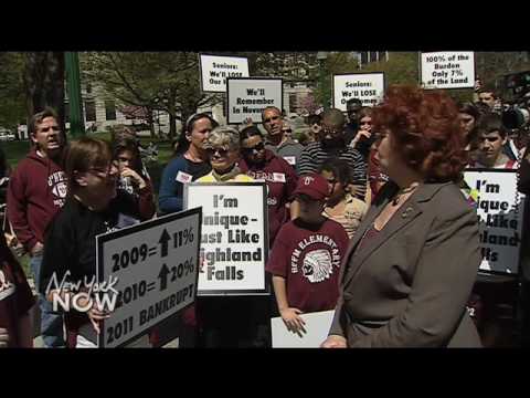 Residents of a Hudson Valley district, facing an almost 20 percent hike in school taxes, vent their frustrations at their local lawmakers - Assemblywoman Nancy Calhoun and Senator Bill Larkin. Find out why their taxes are so steep this weekend on New York NOW. For more info go to WMHT.ORG/NEWYORKNOW