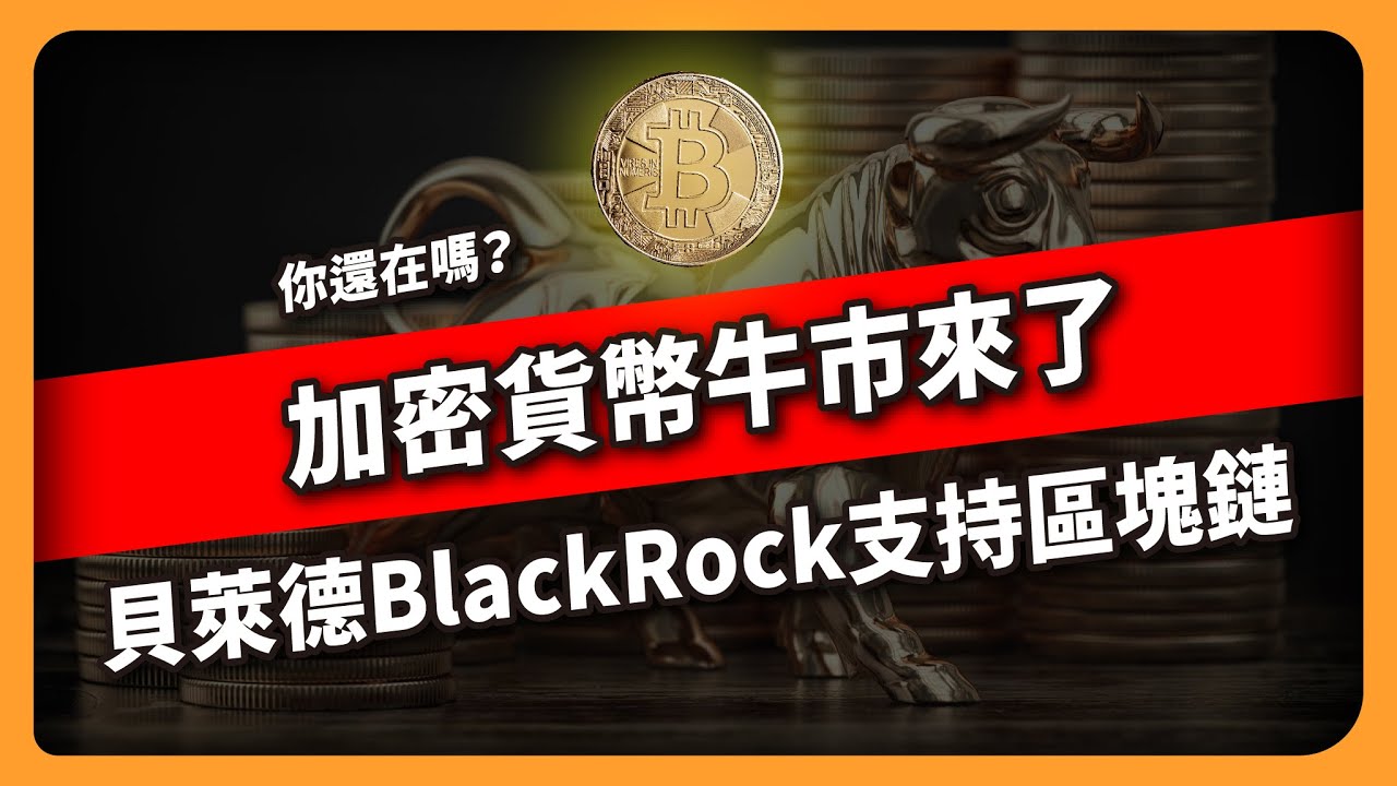 加密貨幣牛市來了 ! 全球最大資產管理公司貝萊德BlackRock支持加密貨幣（597 集）