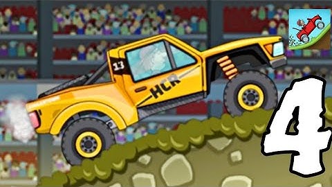 hill climbing racing: walkthrough gameplay part 4 - trophy truck (iOS, android)
