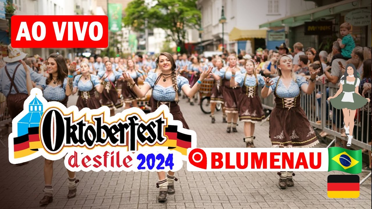 🇧🇷❤️🇩🇪 AO VIVO ULTIMO DESFILE OKTOBERFEST 26/10 BLUMENAU 2024