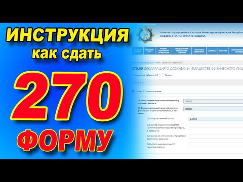 Как ПРАВИЛЬНО сдать декларацию форма 270.  ИНСТРУКЦИЯ по заполнению  270 формы