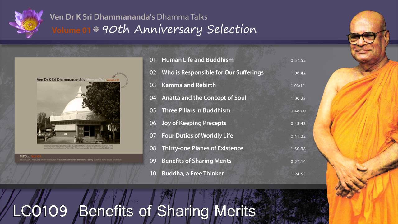 LC0109 Benefits of Sharing Merits - Venerable Dr K Sri Dhammanada