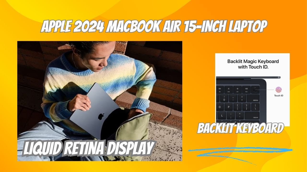 Apple 2024 MacBook Air 15 inch Laptop.
