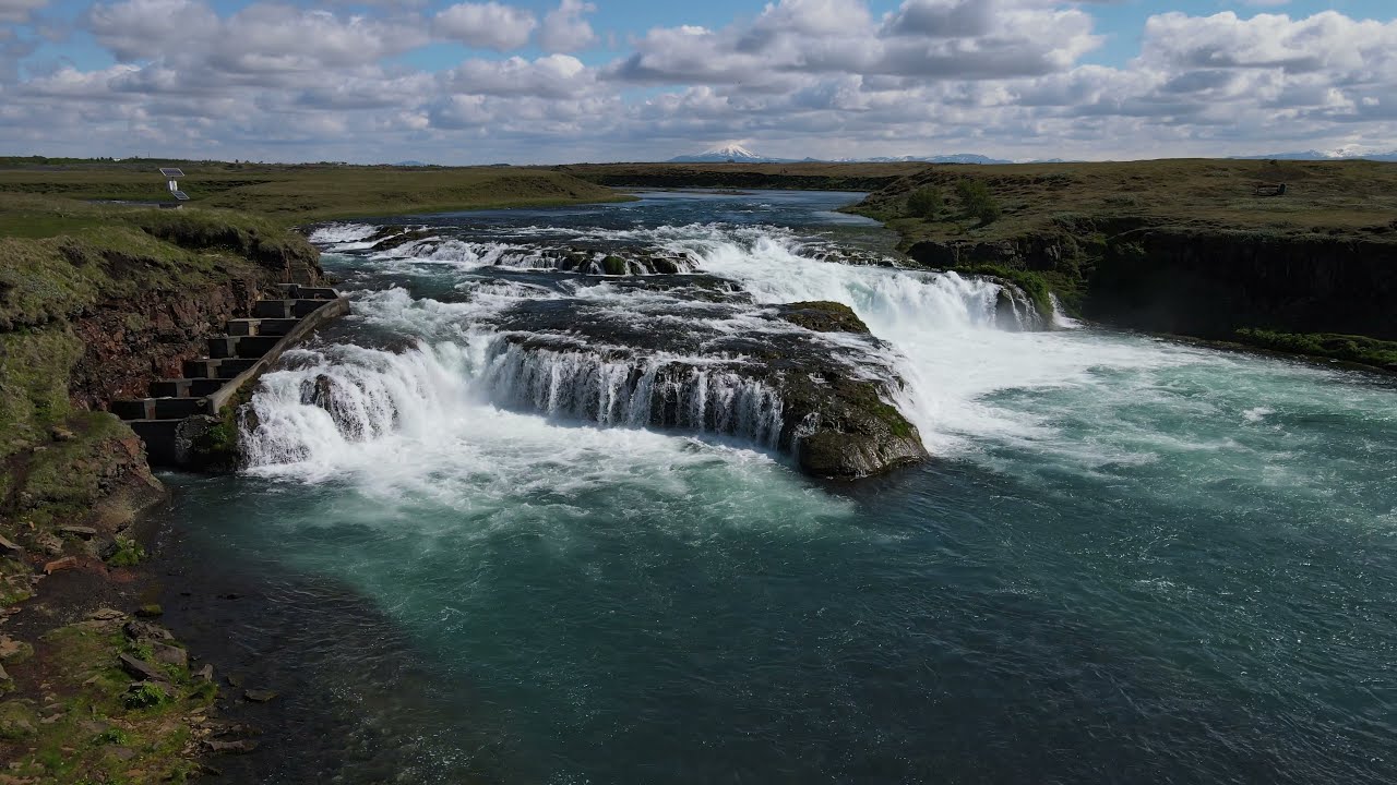 Aegissidufoss – Icelandic waterfall — Ægissíðufoss — video poster