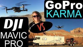 GoPro Karma vs DJI Mavic Pro ~ FOOTAGE   Pros & Cons