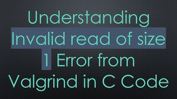 Understanding Invalid read of size 1 Error from Valgrind in C Code