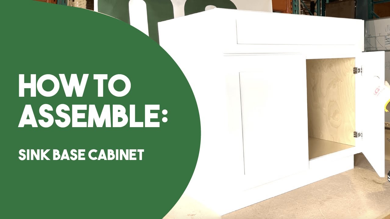 802 Cabinetry: How to assemble a sink base cabinet - YouTube