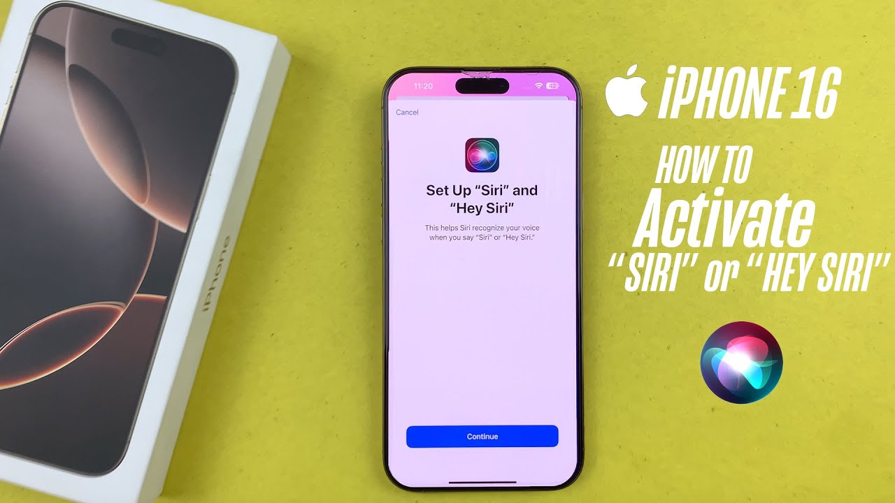 iPhone 16 Pro Max - How To Activate 'Siri or Hey Siri' - YouTube