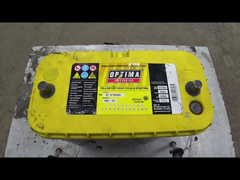 Видео: На сколько хватает батарей Yellow Top Optima?