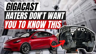 What REALLY happens to a Tesla Gigacasting after a crash...