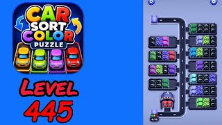 Car Sort Color Puzzle Level 445 Walkthrough