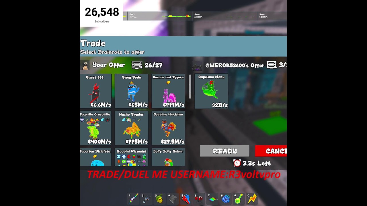 Steal a Brainrot Trading & Duel in Roblox | R3-VOLT