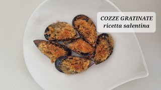 COZZE GRATINATE | ricetta salentina facile e gustosa