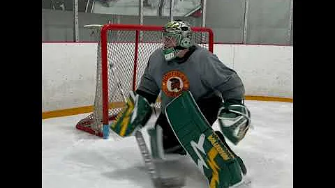 Joey Stanizzi of Skidmore College working his bloc...