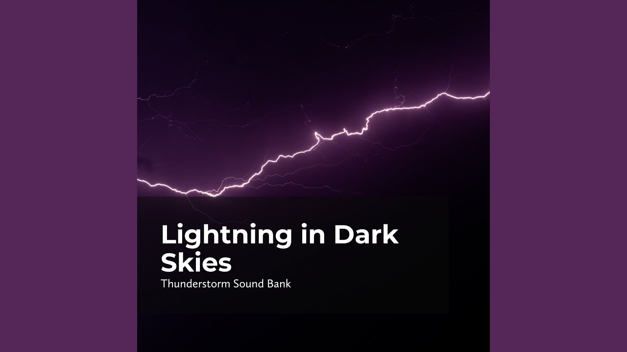 Lightning in Night Sky