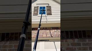 Exterior window cleaning with DI pure water technology. #satisfying #windowcleaning #windowwashing