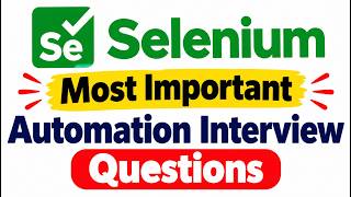 Important Selenium Automation Interview Questions 🔥 #automationtesting #softwaretesting #selenium #