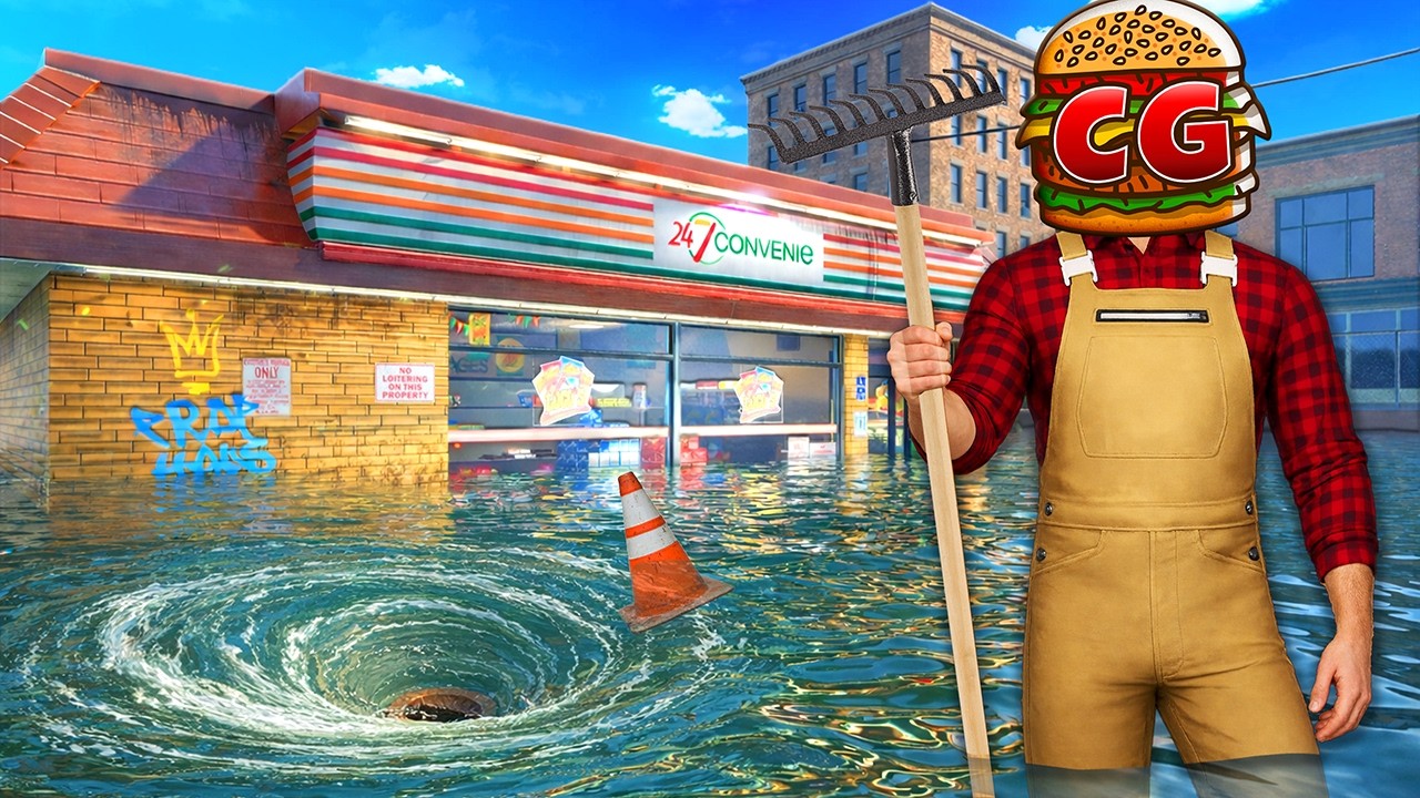 Stopping a Store Flood by Unclogging a Drain (DrainSim)