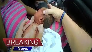 Watch deputy save newborn baby in car he had stopped for speeding