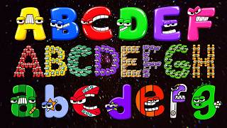 ABC Song | Lore Alphabet Colorful Uppercase And Lowercase Characters | Learn with Fun