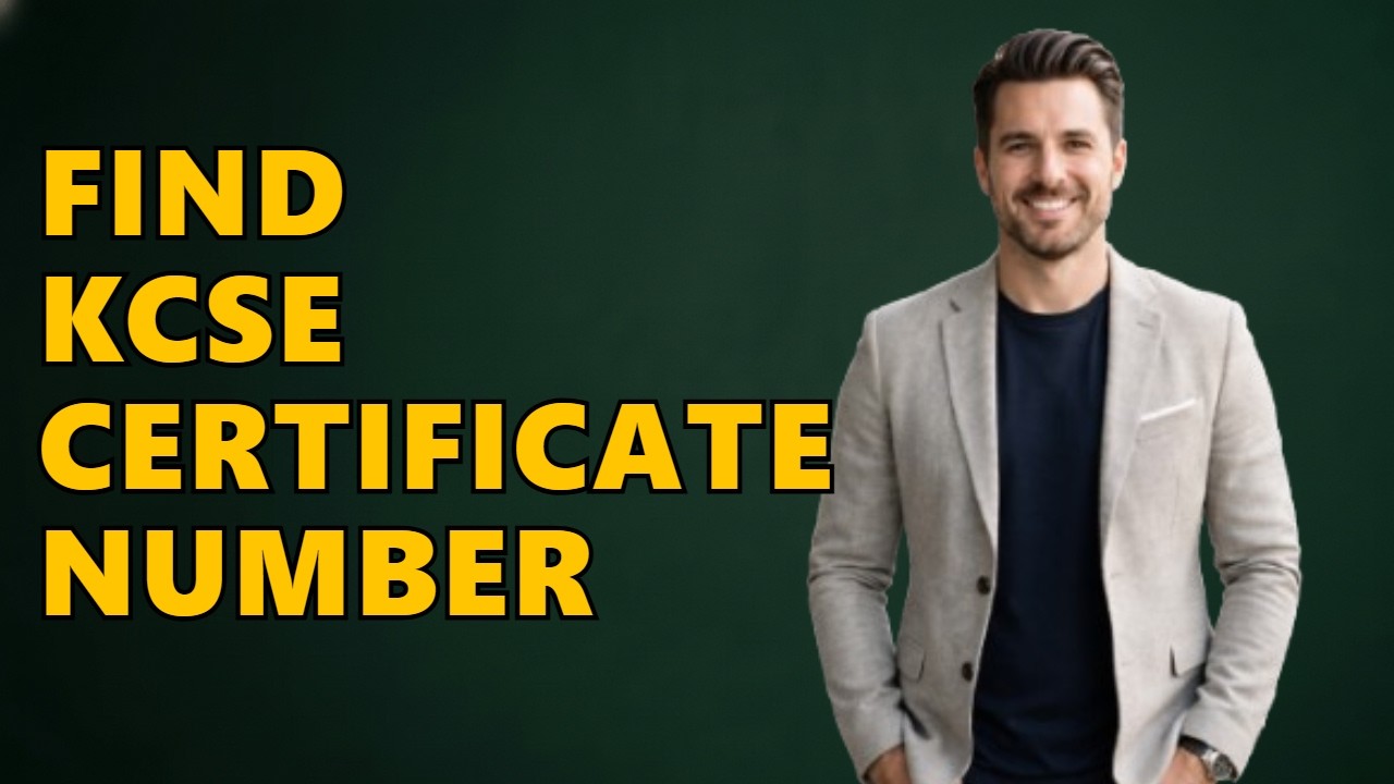 How to check KCSE certificate number? - YouTube