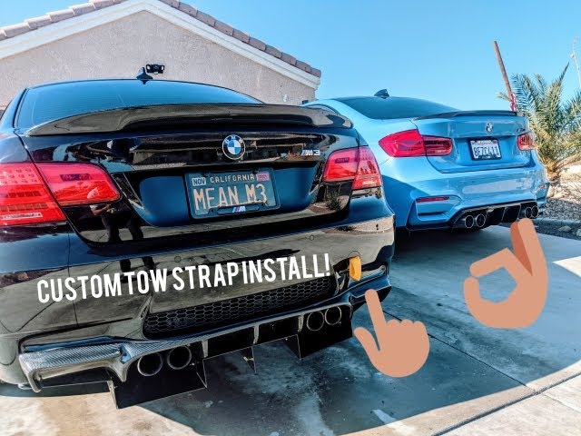 Custom E92 M3 Tow Strap (INSTALL AND HOW TO) 