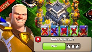 How to 3 star Nobel Number 9 with Swag in Haaland Challenge (Clash of clans)