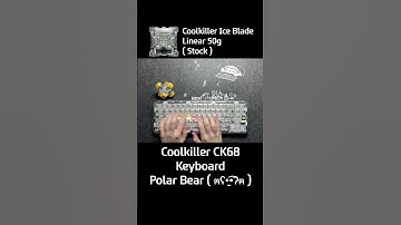 CoolKiller CK68 Mechanical Keyboard Sound🔊 Transparent Keyboard🧊 Transparent Keycap Recommendation