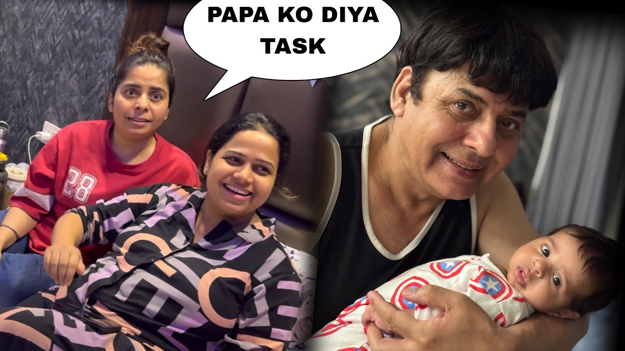 Papa ki life ka sabse mushkil kaam ​evaan ko sulana | @EvaanLehri  | Sudesh Lehri family