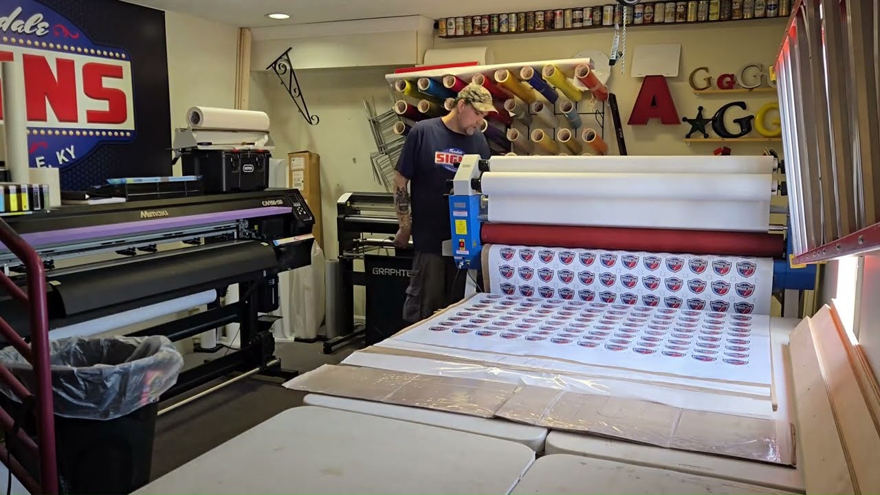 Custom Shape Logo Decals, UV Laminated