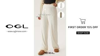 Oglmove Wide Leg Slip-On Pants For Women Pant