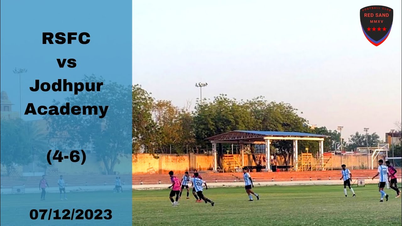 match red sand fc vs jodhpur academy Jodhpur Rajasthan 07/12/2023