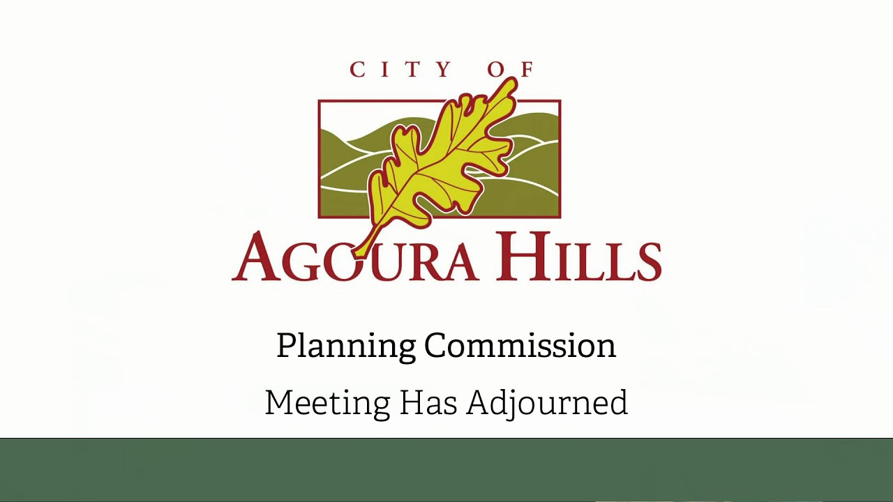 City of Agoura Hills Planning Commission Meeting 6/1/23 YouTube