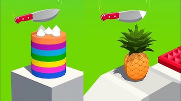 Slice It All Gameplay! Satisfying and Relaxing ASMR Slicing Video