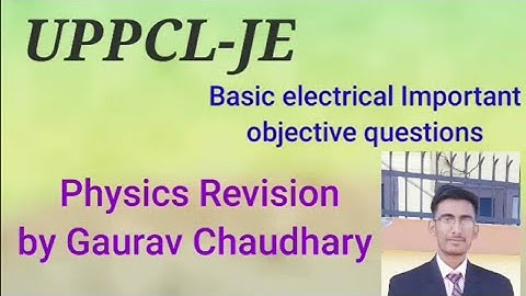 Basic Electrical engineering, objective lecture-4, ( V.K Mehta,  Chapter-1)