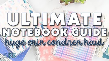 Erin Condren Ultimate Notebook Haul All the Notebooks, Journals and Mini Planners You Need to See