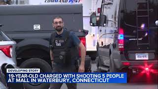 19-year-old charged after 5 shot at Connecticut mall
