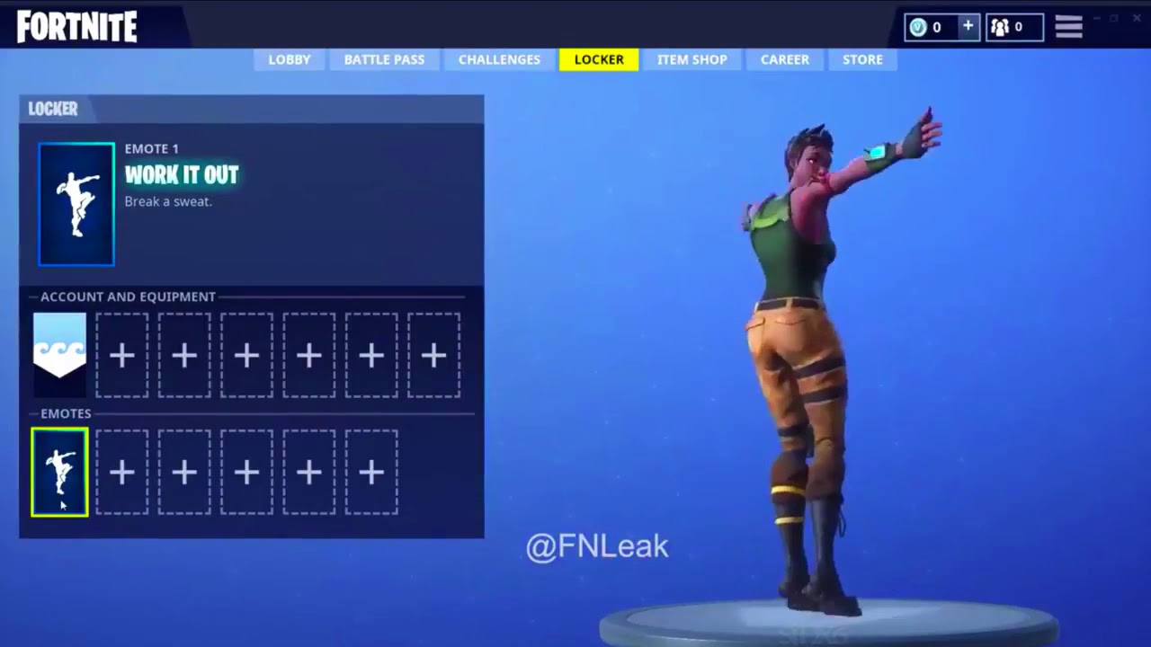 Emote Work It Out Dance Fortnite Youtube - emote work it out dance fortnite