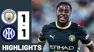 MUBAMA'S FIRST GOAL! Manchester City vs Inter Milan 1-1 HIGHLIGHTS All Goals