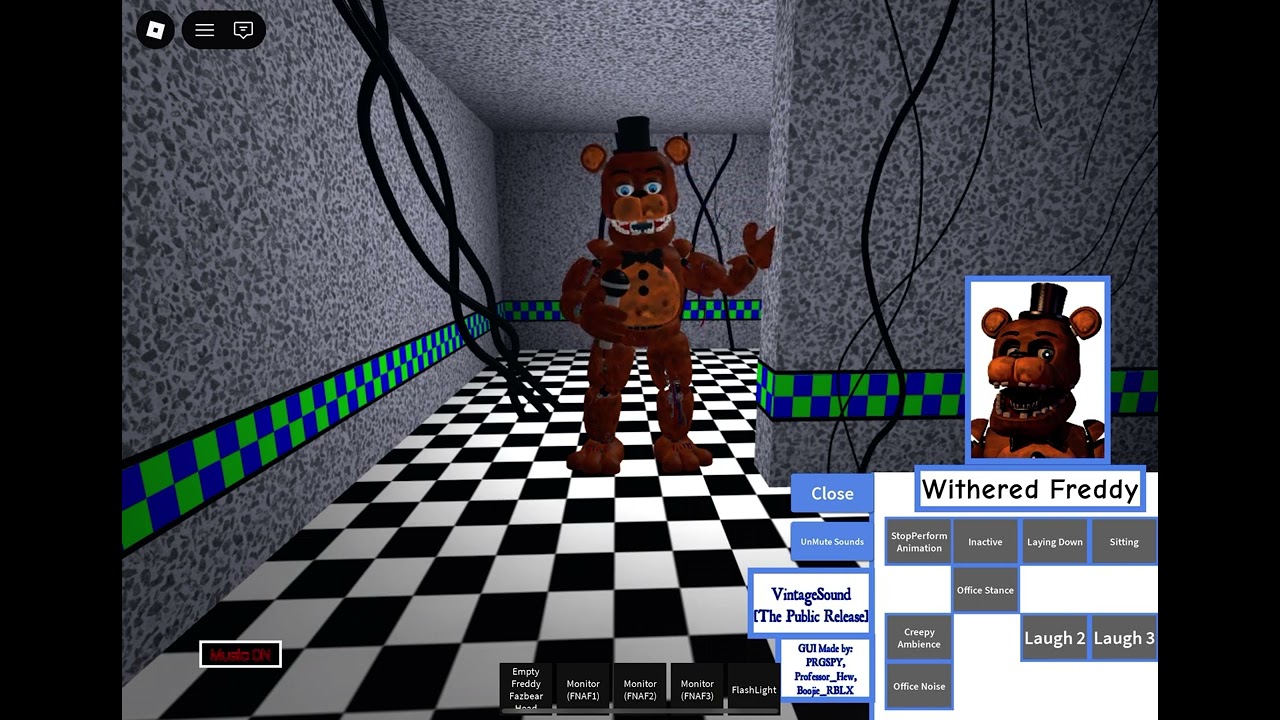 Just withered Freddy in parts and service