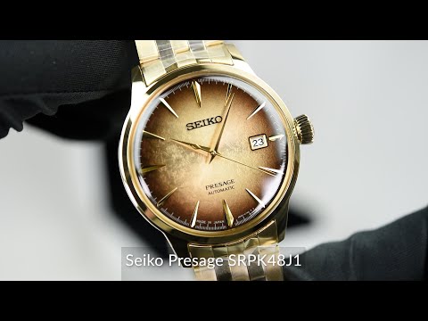 Чоловічий годинник Seiko Presage SRPK48J1 Cocktail Time Half and half European Limited Edition, видео 1