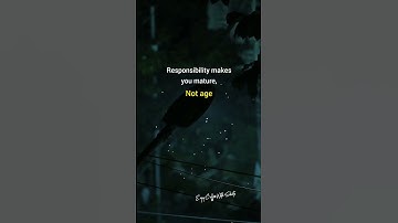 responsibility ✌ motivation whatsapp status #motivation #quotes #shorts