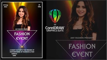 Event Poster Design in Corel Draw | Social Media Post Design | KH Graphics