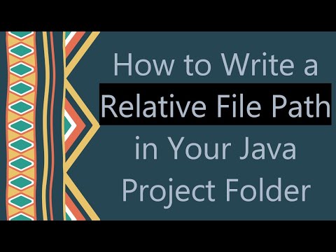 How to Write a Relative File Path in Your Java Project Folder