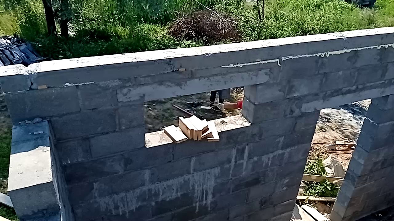 Кладка блоками - YouTube